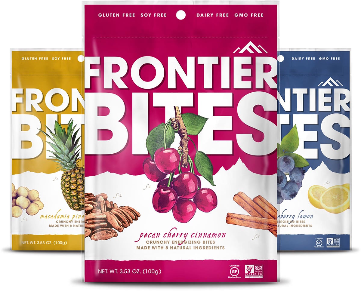 Frontier Bites Granola Packaging Design (Front)